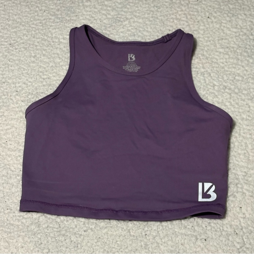 Buffbunny Aurora crop tank size small in purple